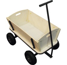Holzwagen mit Griff und Rädern