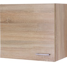 Armoire suspendue avec poignée aspect bois