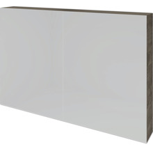 Spiegelschrank Sanox 100 x 12 x 65 cm espresso 2-türig doppelt verspiegelt