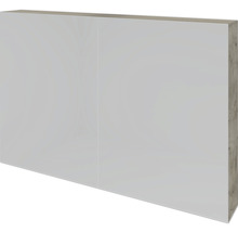Spiegelschrank Sanox 100 x 12 x 65 cm craft oak 2-türig doppelt verspiegelt