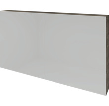 Spiegelschrank Sanox 120 x 12 x 65 cm espresso 2-türig doppelt verspiegelt