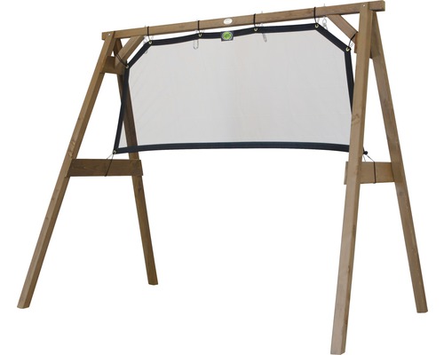 Holzschaukelgestell mit Projektionswand