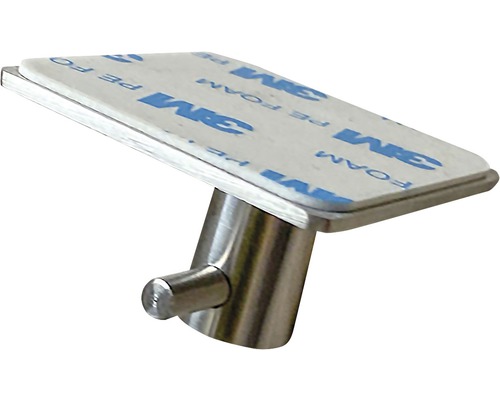Einzelner Wandhaken aus Metall mit Klebefläche