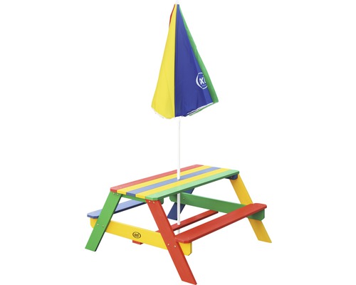 Kindersitzgruppe mit Sonnenschirm für den Aussenbereich