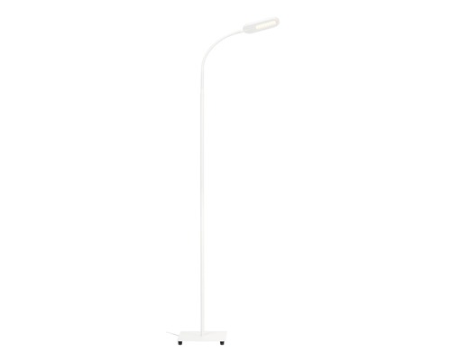 Lampadaire LED CCT 8W 600 lm blanc chaud blanc naturel H 1280 mm avec variateur d‘intensité tactile blanc