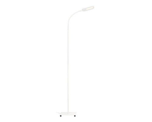 Lampadaire LED CCT 600 lm blanc chaud-blanc lumière du jour H 128 cm avec variateur tactile blanc