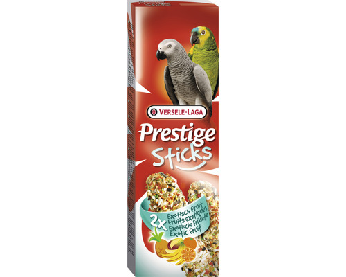 Friandises pour oiseaux VERSELE-LAGA Prestige bâtonnets avec fruits exotiques 2 x 70 g pour perroquets