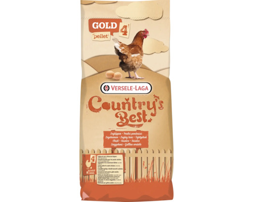 Nourriture pour volailles VERSELE-LAGA Country's Best GOLD 4 GALLICO pellet 20kg pellets pour poules pondeuses à partir de 18 semaines env., nourriture pour poules