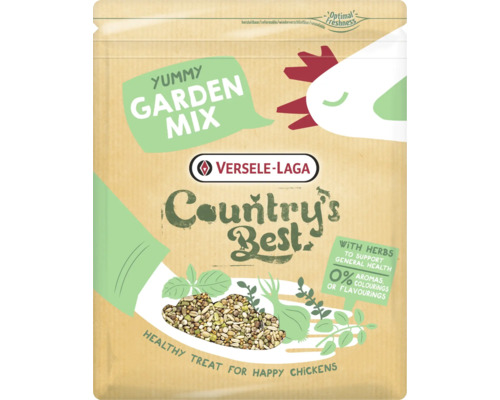 Nourriture pour volailles VERSELE-LAGA Country's Best Snack Garden Mix 1kg mélange en-cas avec pellets d'herbes pour poules