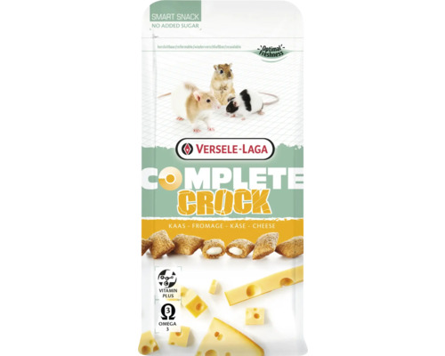 En-cas VERSELE-LAGA Complete Crock Cheese 50 g enveloppe croustillante avec crème de fromage à l'intérieur pour rats, souris, gerbilles, rongeurs omnivores dans un sachet fraîcheur