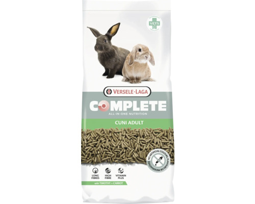 Nourriture pour rongeurs VERSELE-LAGA Complete Cuni Adult 8kg nourriture 100% extrudée sans céréales, pour lapins adultes