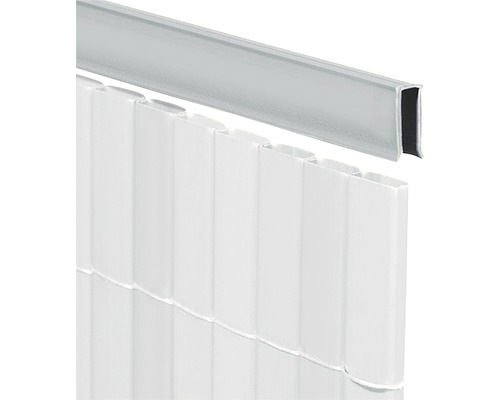 Profilé de recouvrement en U videx pour Rügen 75 cm aluminium Clôture d''intimité avec profilé de finition