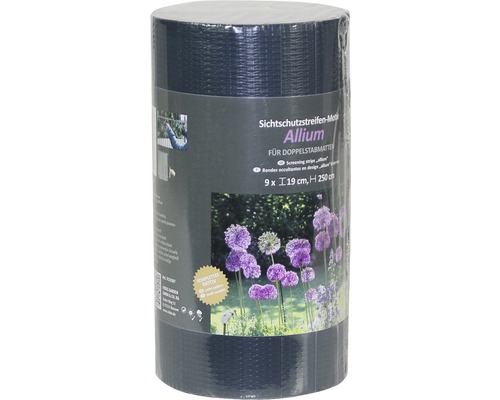 Bandes occultantes motif Allium 19x250 cm 9 pces