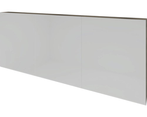 Armoire de toilette Sanox 160 x 12 x 65 cm expresso 3 portes miroirs doubles Trois portes d''armoire blanches
