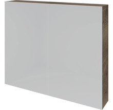 Spiegelschrank Sanox K-Line 80 x 13 x 70 cm tabacco 2-türig