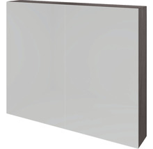 Spiegelschrank Sanox K-Line 80 x 13 x 70 cm beton anthrazit 2-türig