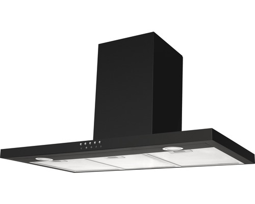 Wandhaube Amica KH 17804 S BxT 90 x 50 cm schwarz Schwarze Dunstabzugshaube für die Küche
