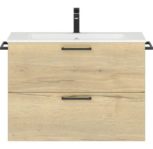 Waschtischunterschrank mit zwei Schubladen und Waschbecken