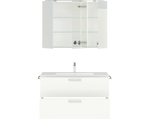 Badezimmer Waschbeckenunterschrank mit Spiegelschrank für die Wandmontage