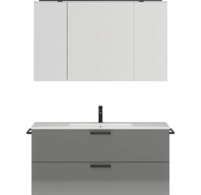 Waschtisch mit Unterschrank und Spiegelschrank für das Badezimmer