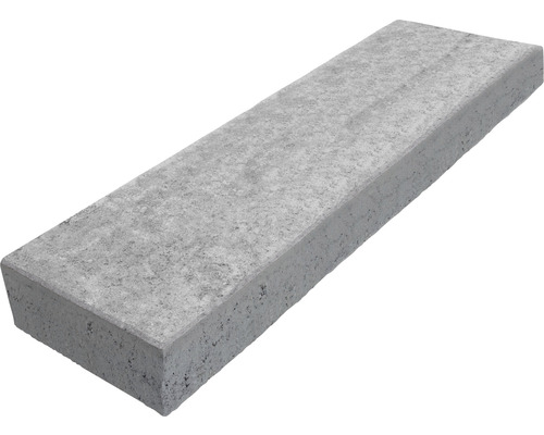 Bloc de marche en béton gris 125 x 35 x 15 cm