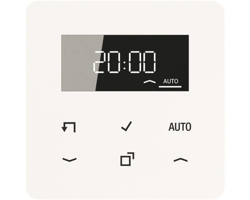 Jung CD 1750 D WW Timer Standard mit Display alpinweiß Echtglasfront CD 500