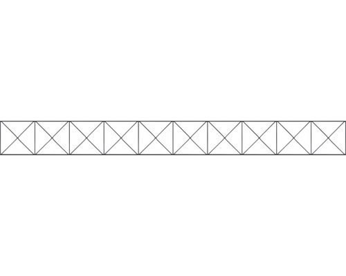 Dekorelement ALBERTS für Doppelstabmatte Nexus 200 x 20 cm anthrazit