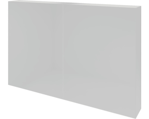 Armoire de toilette Sanox K-Line 100 x 13 x 70 cm blanc à haute brillance 2 portes Panneau de recouvrement