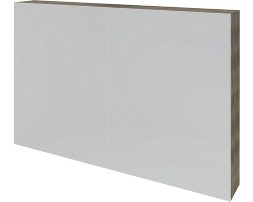 Spiegelschrank Sanox K-Line 100 x 13 x 70 cm nebraska oak 2-türig