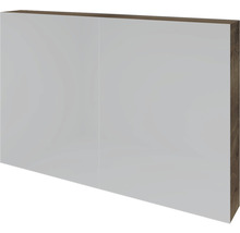 Spiegelschrank Sanox K-Line 100 x 13 x 70 cm tabacco 2-türig