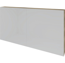 Spiegelschrank Sanox K-Line 120 x 13 x 70 cm eiche natur 2-türig