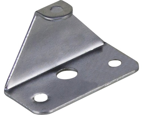 Poignée de meuble en métal chrome mat 45x23x30 mm, distance entre les trous 32 mm Équerre métallique avec trois trous de fixation