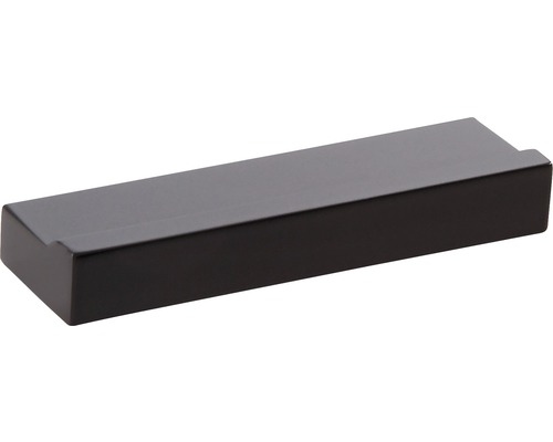 Poignée de meuble profilée aluminium moka 68x10x20 mm distance entre les trous 32 mm