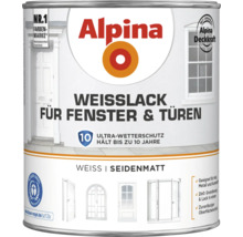 Alpina Weißlack für Fenster und Türen in Seidenmatt Dose