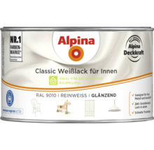 Alpina Classic Weißlack für Innen, geeignet für Holz, Metall und Kunststoff