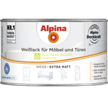 Alpina Weißlack für Möbel und Türen in extra matt