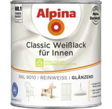 Alpina Classic Weißlack für Innen, glänzend, RAL 9010 Reinweiß