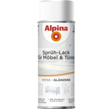 Alpina Sprühlack für Möbel und Türen, weiss glänzend