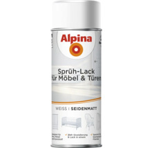 Alpina Sprühlack für Möbel und Türen, seidenmatt