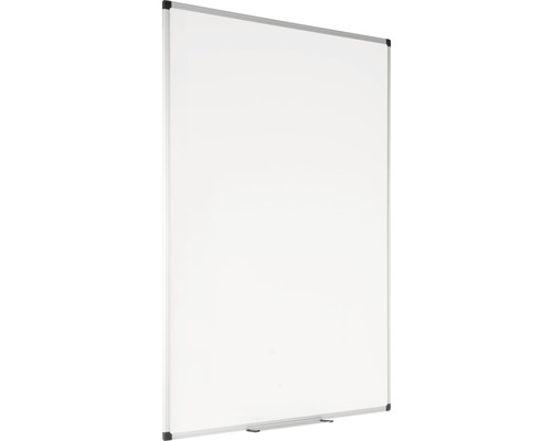 Tableau blanc avec cadre argenté