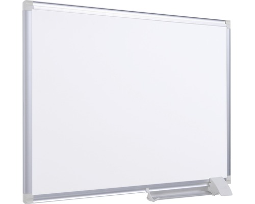 Weißes Whiteboard mit Aluminiumrahmen und Stifteablage