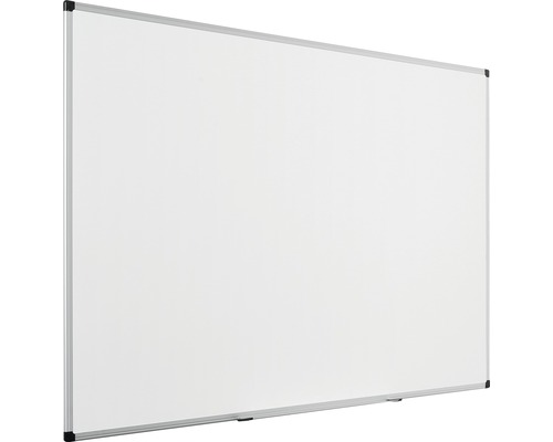 Tableau blanc avec cadre argenté pour une utilisation au bureau