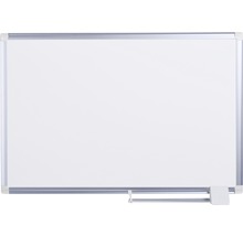 Weißes Whiteboard mit Stiftablage und Aluminiumrahmen
