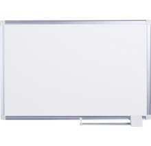 Tableau blanc avec cadre alu magnétique céramique support à stylo mobile 240x120 cm