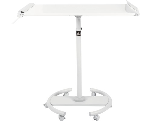 Verstellbarer Beistelltisch mit Rollen