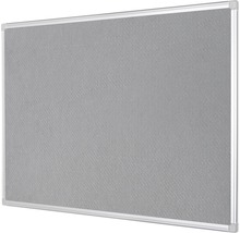 Panneau d''affichage gris avec cadre argenté pour afficher des notes