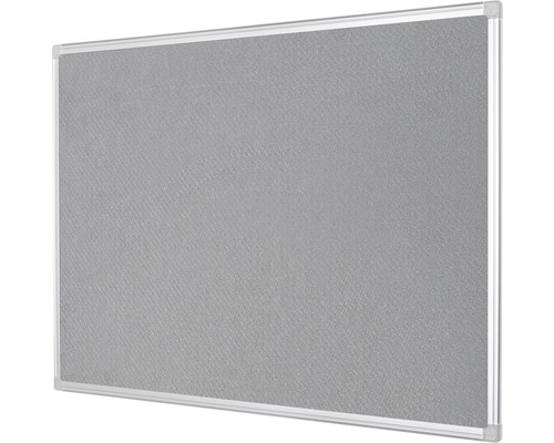 Panneau d''affichage gris avec cadre argenté pour afficher des notes