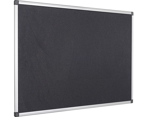 Tableau mémo noir avec cadre argenté