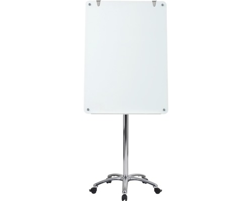 Mobile Glastafel mit Rollen