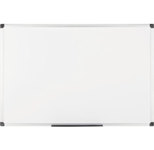 Tableau blanc avec cadre argenté